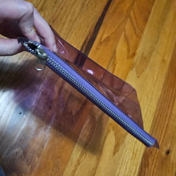 Glamsquad Clear Purple Cosmetics Makeup Bag "Glam Goods" - Picture 4 of 8